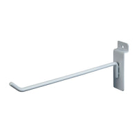 Deluxe 8 Inch Slatwall Hooks in Chrome Black and White - ExecuSystems