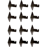 Wall Mounting Brackets for Gridwall and Slatgrid Panels Black Set of 12 for Retail Display or Home Use FREE SHIPPING - ExecuSystems 