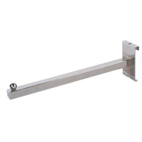 12 Inch Straight Arm Square Tubing Faceout for Grid Panels Case of 24 - ExecuSystems 