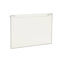 Acrylic Sign Holders to fit Slatwall and Gridwall - ExecuSystems 
