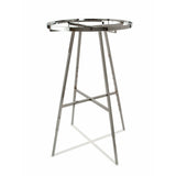 36 Inch Diameter Round Folding Garment Rack with Rectangular Tubing Hangrail - ExecuSystems 