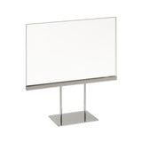 Countertop Acrylic Sign Holder with Chrome Base - ExecuSystems 
