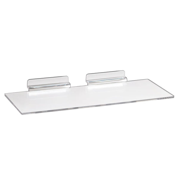 Set of 100 Utility Shelves for Slatwall 10 Inches Wide x 4 Inches Deep for Shoes and General Merchandise - ExecuSystems 