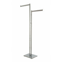 2-Way Chrome "T-Stand" with 16 Inch Square Tubing Straight Blade Arms - ExecuSystems 