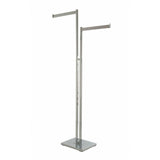 2-Way Chrome "T-Stand" with 16 Inch Square Tubing Straight Blade Arms - ExecuSystems 