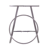 36'' DIAMETER ROUND FOLDING RACK WITH ROUND TUBING RAIL- CHROME - ExecuSystems
