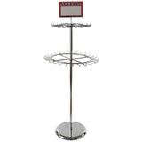 Two Tier Revolving Belt Rack - Chrome - ExecuSystems 