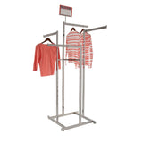 4-Way High Capacity Garment Rack with Straight Arms and Rectangular Tubing Uprights - ExecuSystems