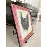 Set of 2 5-Inch-Wide x 5.4 Inch Deep x 6.25 Inch Tall Black Vinyl Coated Metal Display Stands for Holding and Displaying Literature, Collectibles, Plates, Tablets, Pictures, Books and Much More - ExecuSystems 