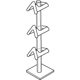 Eyewear Post for Retail Display or Personal Use - ExecuSystems 