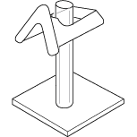 Eyewear Post for Retail Display or Personal Use - ExecuSystems 