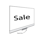 Acrylic Sign Holder With Magnetic Base - 11"w x 7"h - ExecuSystems 