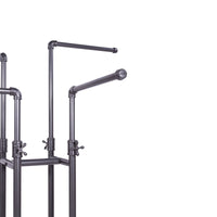 Pipeline 4-Way Adjustable Rolling Clothing Rack - ExecuSystems 