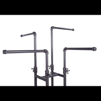 Pipeline 4-Way Adjustable Rolling Clothing Rack - ExecuSystems 