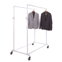 Pipeline Adjustable Double Bar Ballet Garment Rack - ExecuSystems 