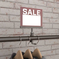 Pipeline Acrylic Sign Card Holder with Universal Clamp Attachment - ExecuSystems 