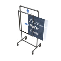 Pipeline Style 22 Inch x 28 Inch Bulleting Sign Holder - ExecuSystems 