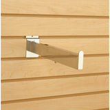 Extendable Rectangular Tube Chrome Faceout for Slatwall - ExecuSystems 