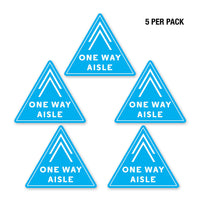 PPE FLOOR DECAL - ONE WAY AISLE - PACK OF 5 - ExecuSystems