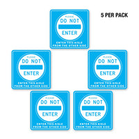 PPE FLOOR DECAL - DO NOT ENTER - PACK OF 5 - ExecuSystems