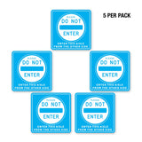 PPE FLOOR DECAL - DO NOT ENTER - PACK OF 5 - ExecuSystems