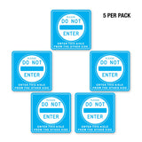 PPE FLOOR DECAL - DO NOT ENTER - PACK OF 5 - ExecuSystems