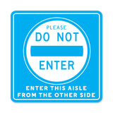 PPE FLOOR DECAL - DO NOT ENTER - PACK OF 5 - ExecuSystems