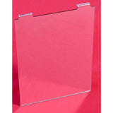 Slatwall and Gridwall Acrylic Mirror 9 inches Wide x 12 inches Tall for Retail Store or Home Use - ExecuSystems 