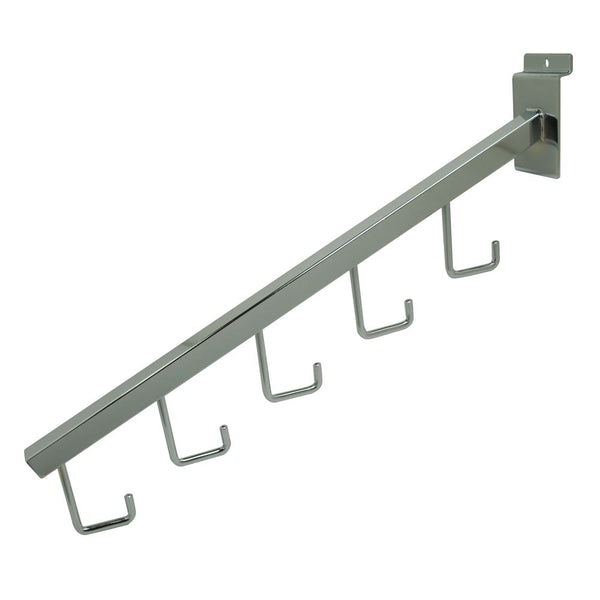 5-Hook Waterfall for Slatwall Square Tubing Carton of 24 - ExecuSystems 