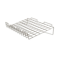 22-1/2"W X 14"L Sloping Slatwall Wire Shelf with 3 Inch Lip Box of 6 - ExecuSystems 